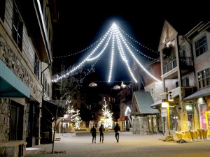 The lovely village at Northstar California, where there are delightful shops, eateries, and condominium accommodations just steps from the gondola © 2015 Karen Rubin/news-photos-features.com