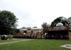 The Astronomy Lodge at Herkimer Diamond Mines KOA features its own planetarium and electronic telescope, and is decorated with photos from the Hubble © 2015 Karen Rubin/news-photos-features.com