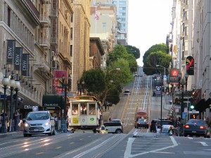 Riding the San Francisco cable car © 2015 Karen Rubin/news-photos-features.com