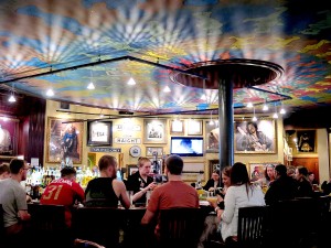 Hard Rock Cafe San Francisco, right at Pier 39 on Fisherman's Wharf is a festive place to dine © 2015 Karen Rubin/news-photos-features.com