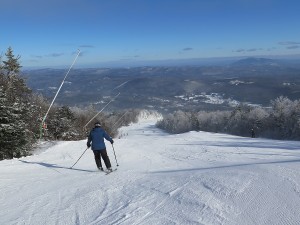 Great trails and snowmaking enable you to bump up your skiing at Okemo Mountain, Vermont © 2016 Karen Rubin/news-photos-features.com