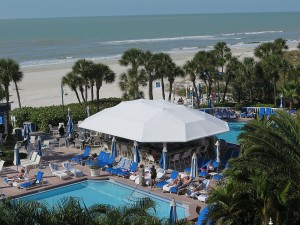 A view of the Loews Don CeSar pool and grounds © 2016 Karen Rubin/news-photos-features.com