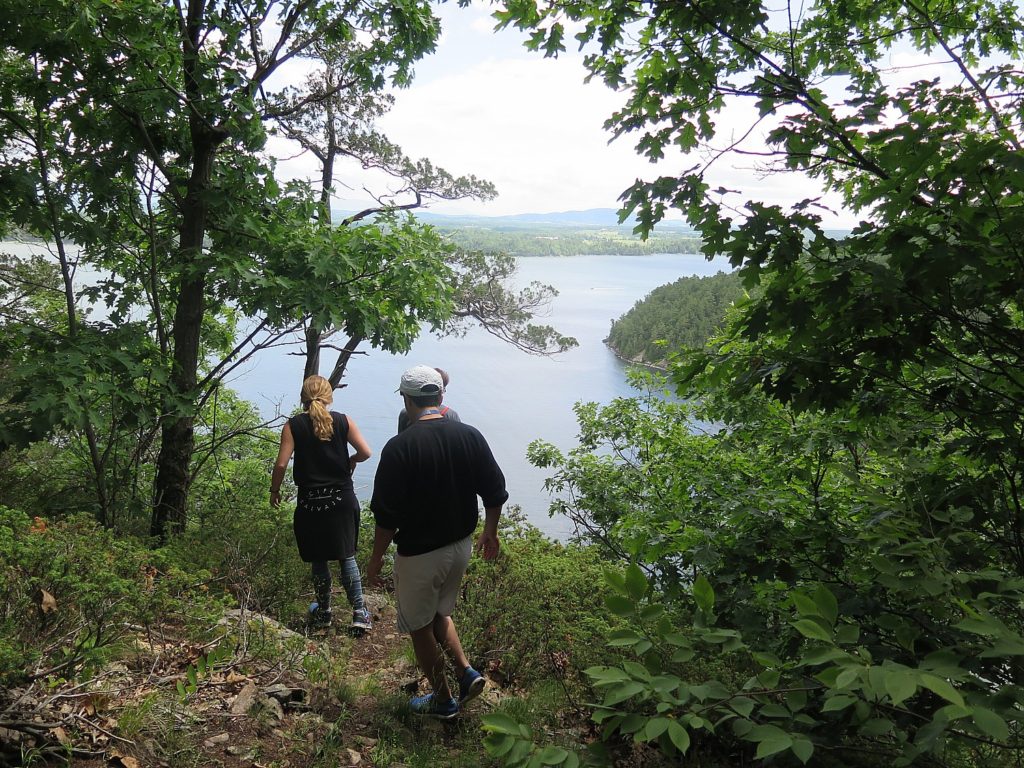 Basin Harbor Club offers a guided hike on the New York State side of Lake Champlain, in the Adirondack State Park © 2016 Karen Rubin/news-photos-features.com