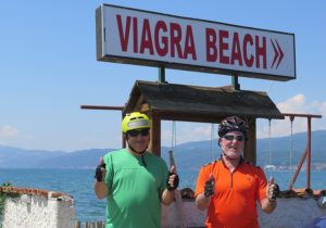 Taking a photo at Viagra Beach is irresistable © 2016 Karen Rubin/goingplacesfarandnear.com 