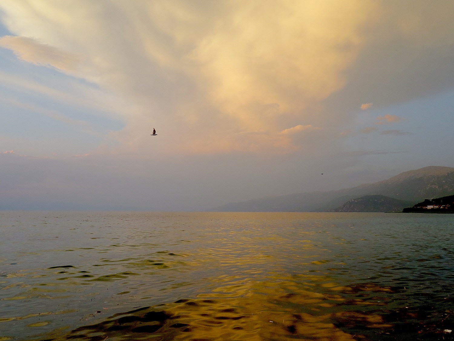 Sunset on Lake Ohrid © 2016 Karen Rubin/goingplacesfarandnear.com