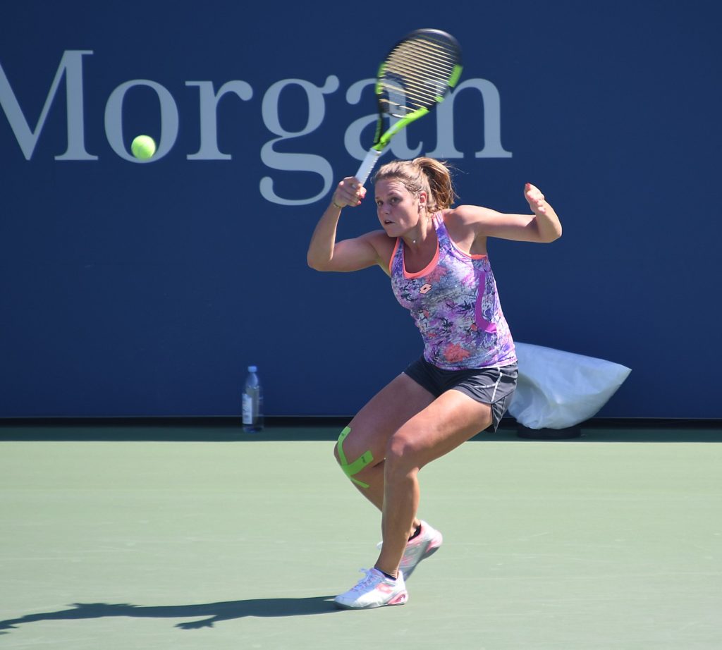 Kiki Bertens, of the Netherlands, at practice, is seeded 20 in the US Open © 2016 Karen Rubin/news-photos-features.com