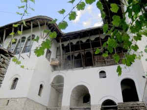 Skendulate House, one of the grandest and oldest in historic Gjirokaster, Albania © 2016 Karen Rubin/goingplacesfarandnear.com