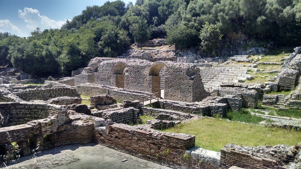Unearthed ruins from the Hellenic period of the ancient city of Butrint © 2016 Karen Rubin/goingplacesfarandnear.com