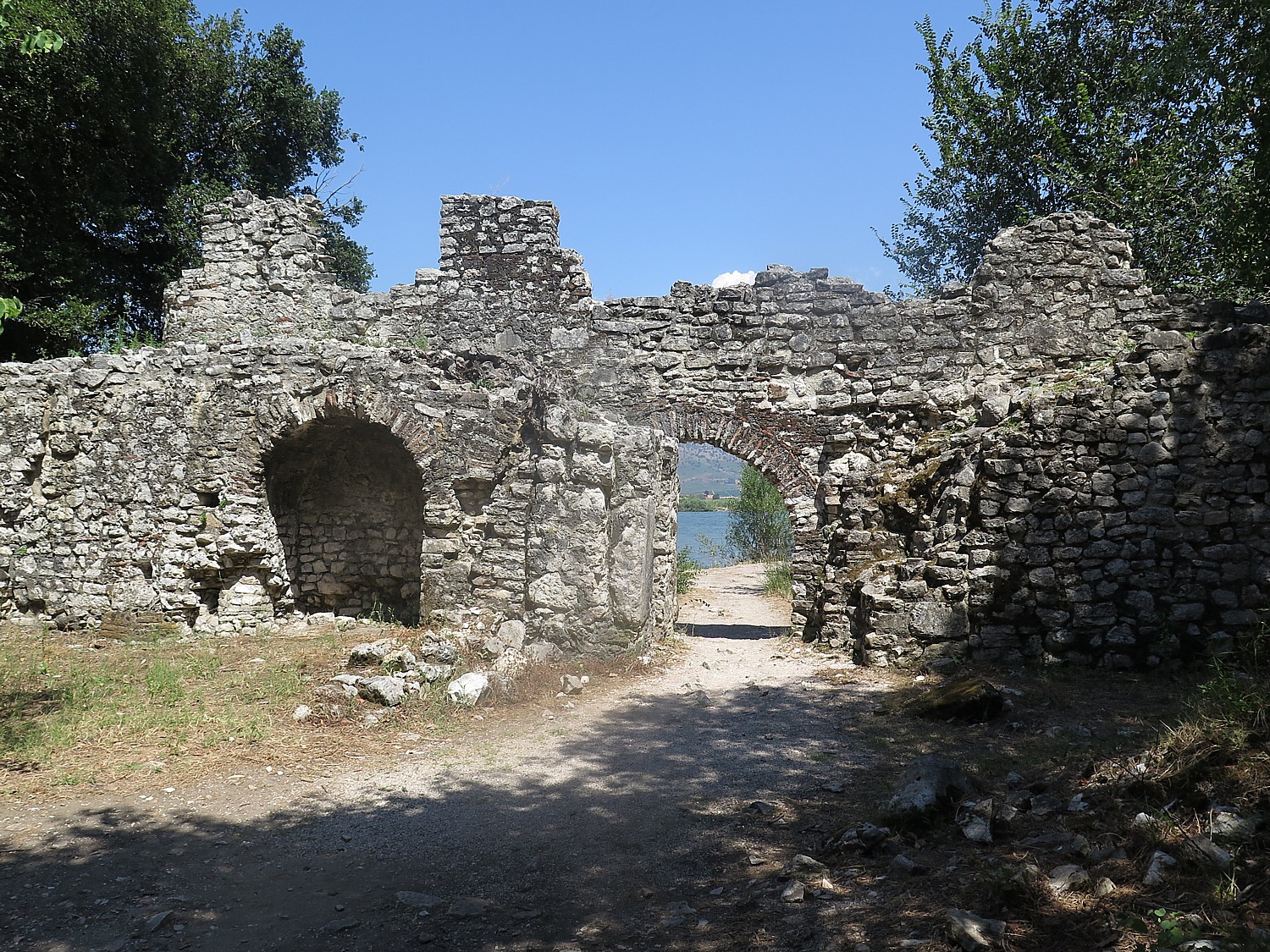 Unearthed ruins of the ancient city of Butrint © 2016 Karen Rubin/goingplacesfarandnear.com