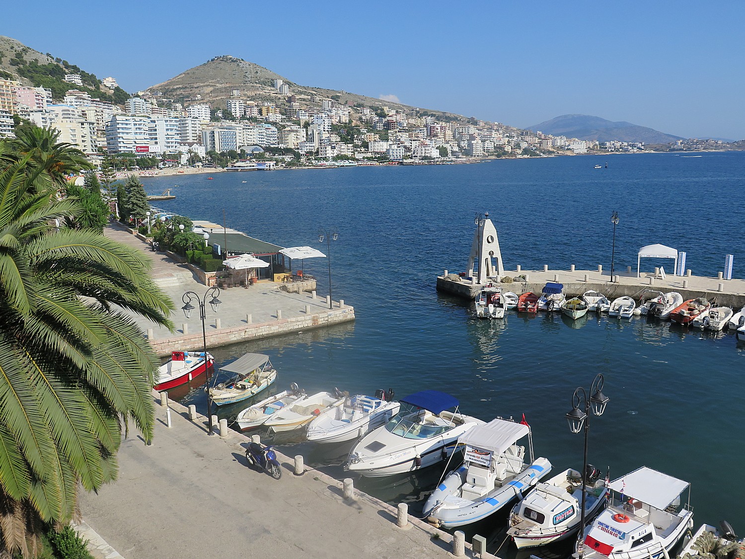 Saranda, a cosmopolitan resort town on Albania’s Riviera © 2016 Karen Rubin/goingplacesfarandnear.com