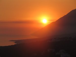 Sunset from Dhermi © 2016 Karen Rubin/goingplacesfarandnear.com