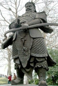 A statue of King Qian, who established Hangzhou as a capital city © 2016 Karen Rubin/goingplacesfarandnear.com. 