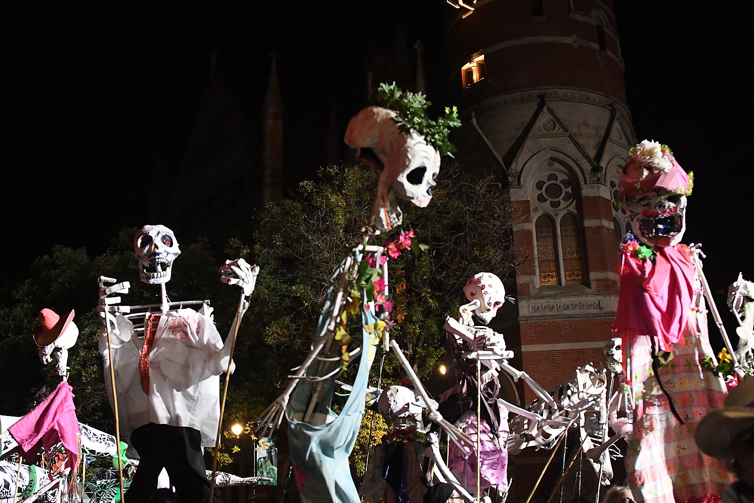Skeletons join the 43rd annual Village Halloween Parade © 2016 Karen Rubin/goingplacesfarandnear.com