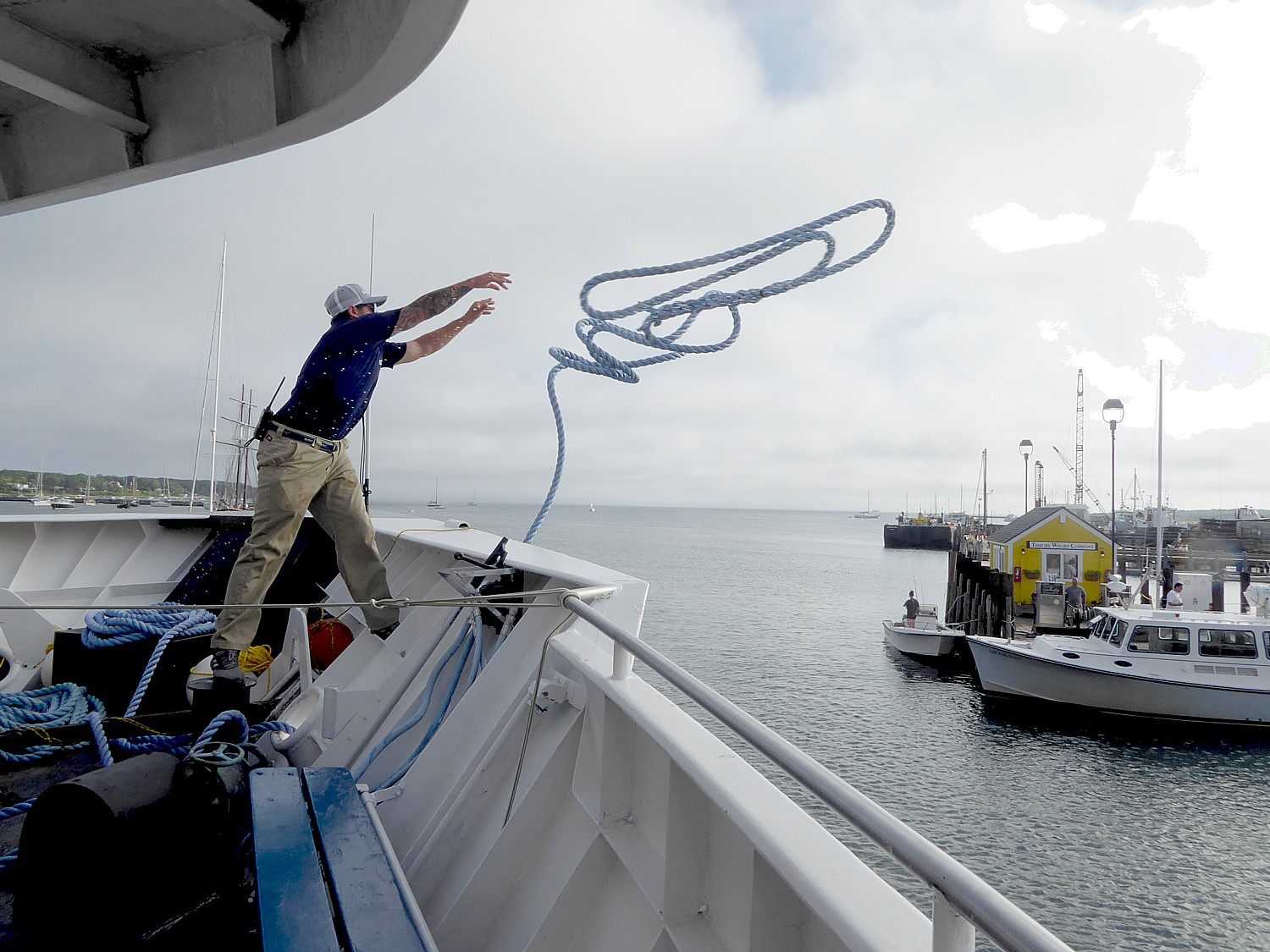 Oak Bluffs pier fishermen get a helpful tool - The Martha's